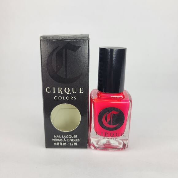 Cirque Nail Polish "Nympho" NEW Bright Pink Neon Jelly Creme - Picture 2 of 6